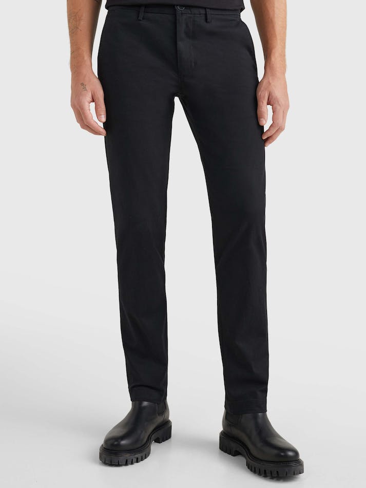 Tommy Hilfiger 1985 Essential Bleecker Slim Fit Men's Chino Pants Black | zvM0GBYJsxcZ