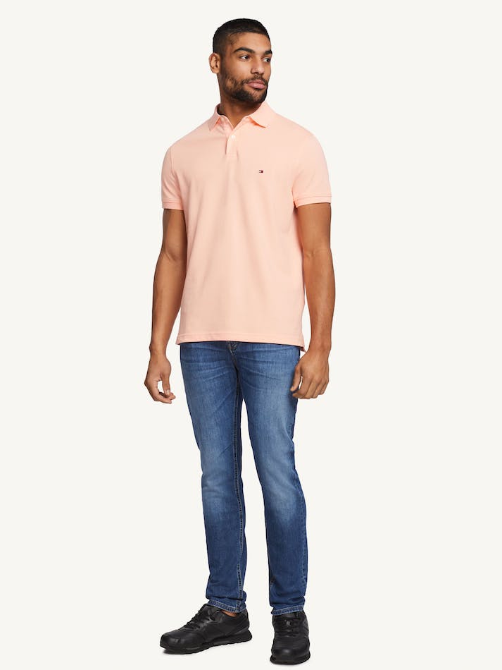 Tommy Hilfiger 1985 Regular Men's Polo Shirts Coral | WeQ82Pcmq6BS