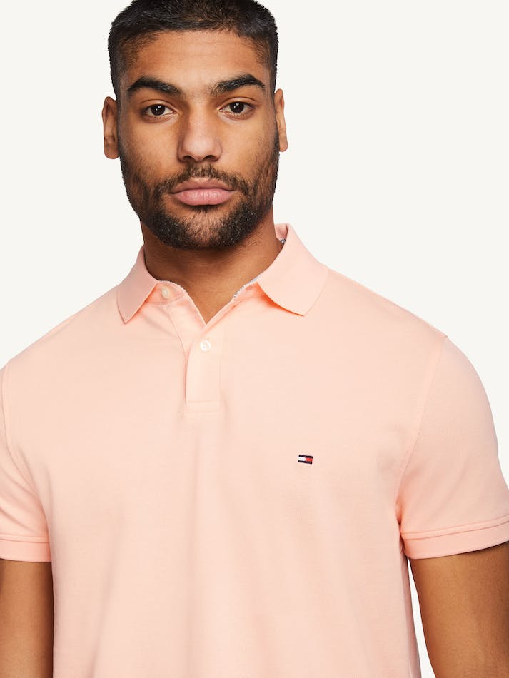 Tommy Hilfiger 1985 Regular Men's Polo Shirts Coral | WeQ82Pcmq6BS