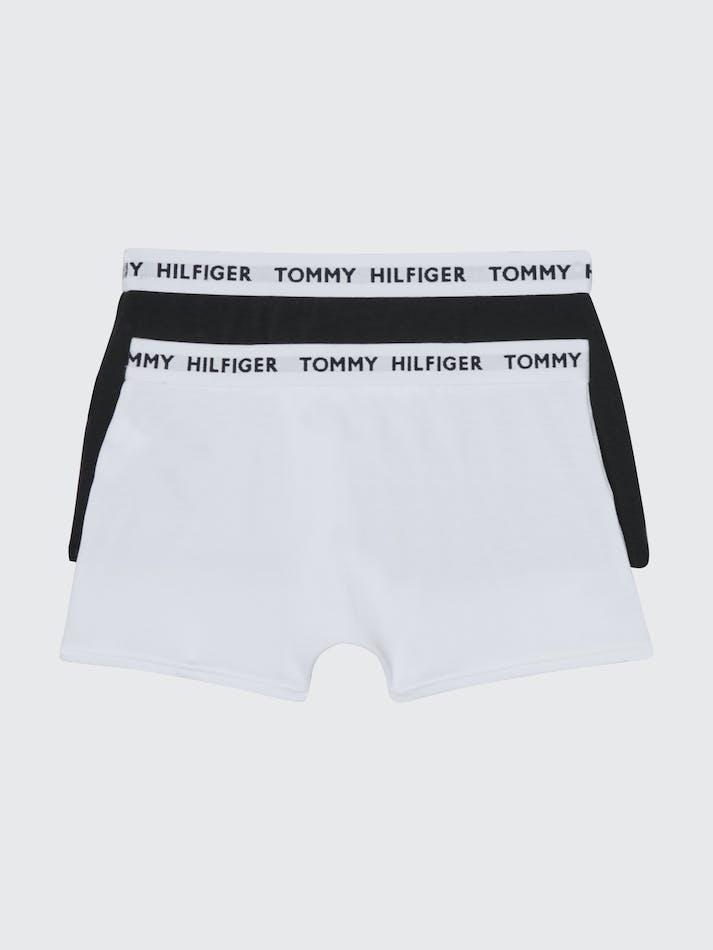 Tommy Hilfiger 2-Pack 1985 Collection Jersey Kids' Underwear White / Black | 95RjcXUdHsVz