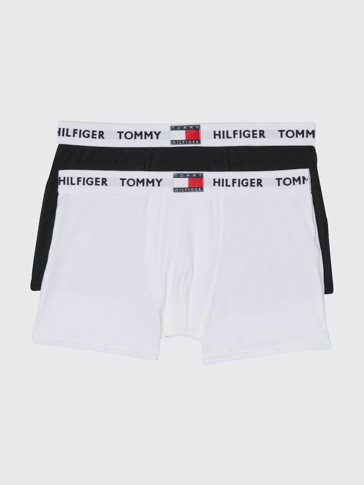 Tommy Hilfiger 2-Pack 1985 Collection Jersey Kids\' Underwear White / Black | 95RjcXUdHsVz