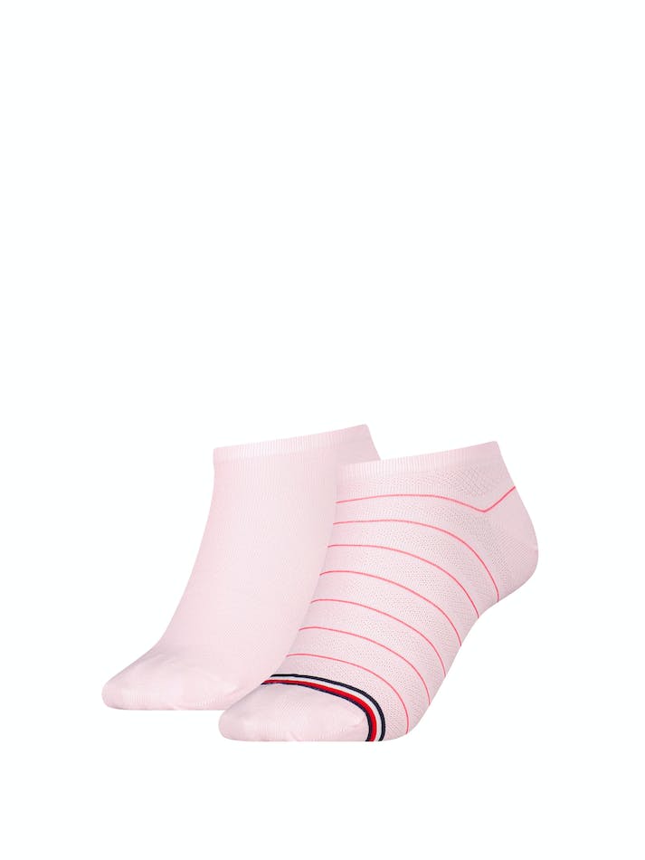 Tommy Hilfiger 2-Pack Preppy Sneaker Women\'s Socks Pink | gKnraElRBZbR