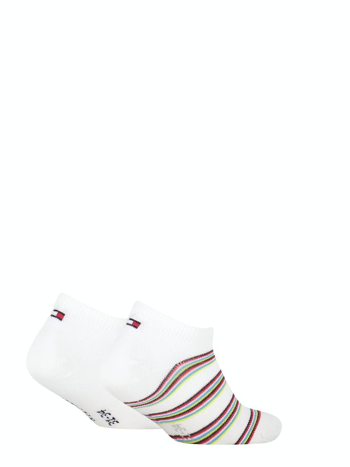 Tommy Hilfiger 2-Pack Sneaker Multicolour Kids' Socks White | DeU2uDaX99Bc