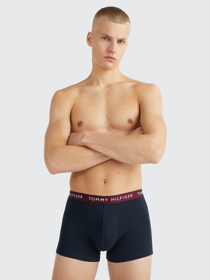 Tommy Hilfiger 3-Pack Essential Men's Underwear Dark Blue | CWc48CQLFZUa