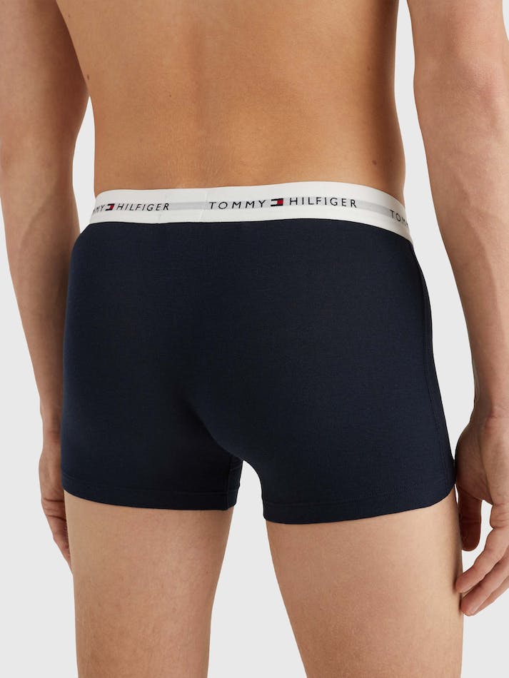 Tommy Hilfiger 3-Pack Logo Men's Underwear Blue / Blue | 92Crh0F0xPEk