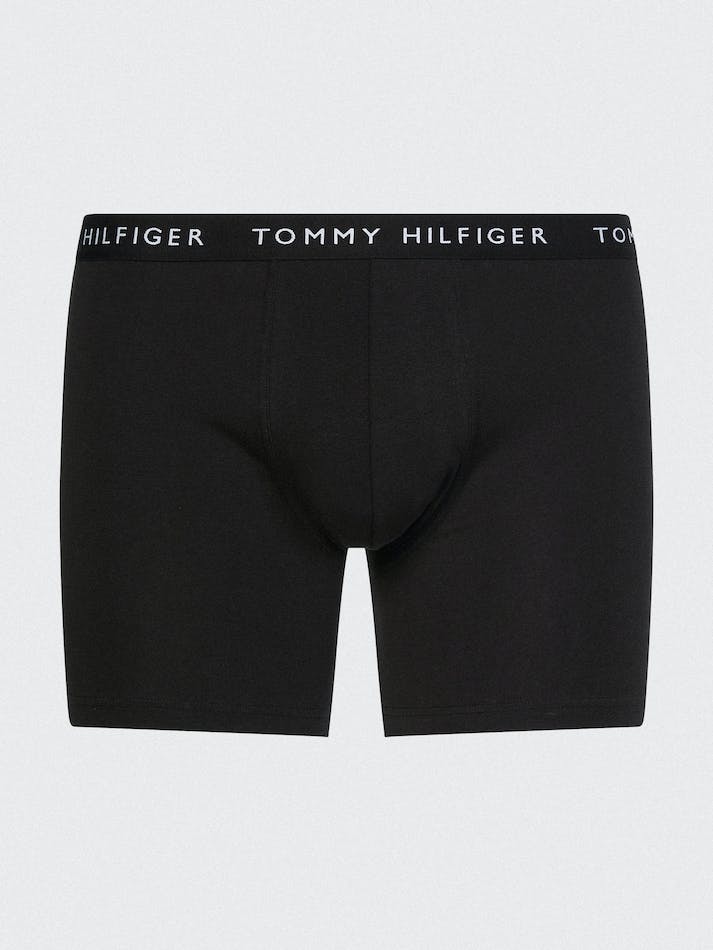 Tommy Hilfiger 3-Pack Logo Waistband Boxer Men's Underwear Black / Black / Black | 0ZN61KQ6ZdZl