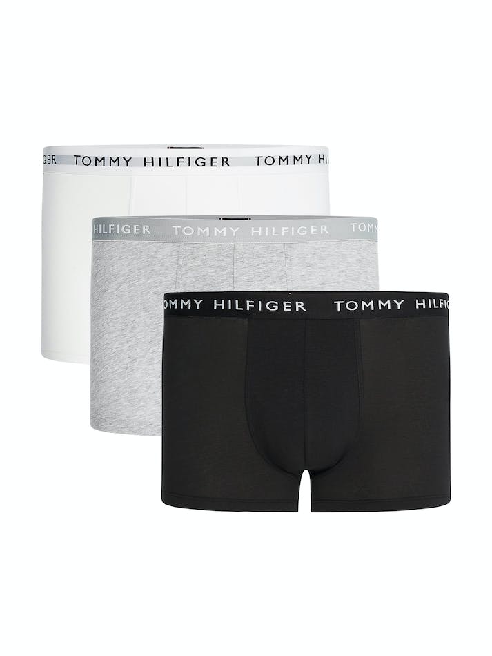 Tommy Hilfiger 3-Pack Logo Waistband Men\'s Underwear Black / Grey / White | HJGrkeWLXwMe