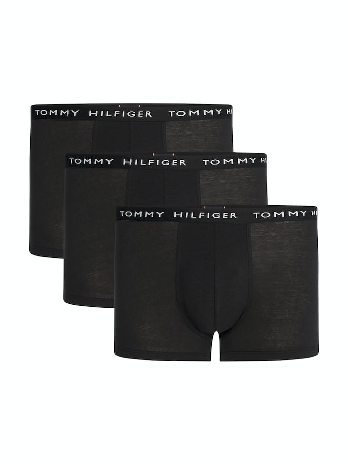 Tommy Hilfiger 3-Pack Logo Waistband Men's Underwear Black | NclR4mxyu0Oh