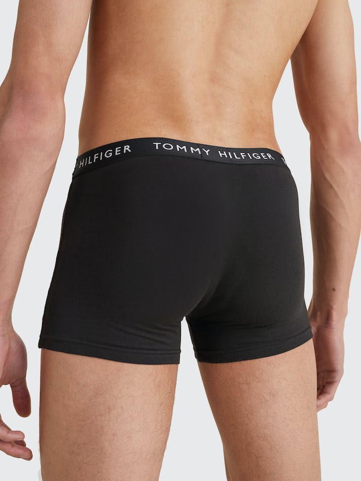 Tommy Hilfiger 3-Pack Logo Waistband Men's Underwear Black | NclR4mxyu0Oh