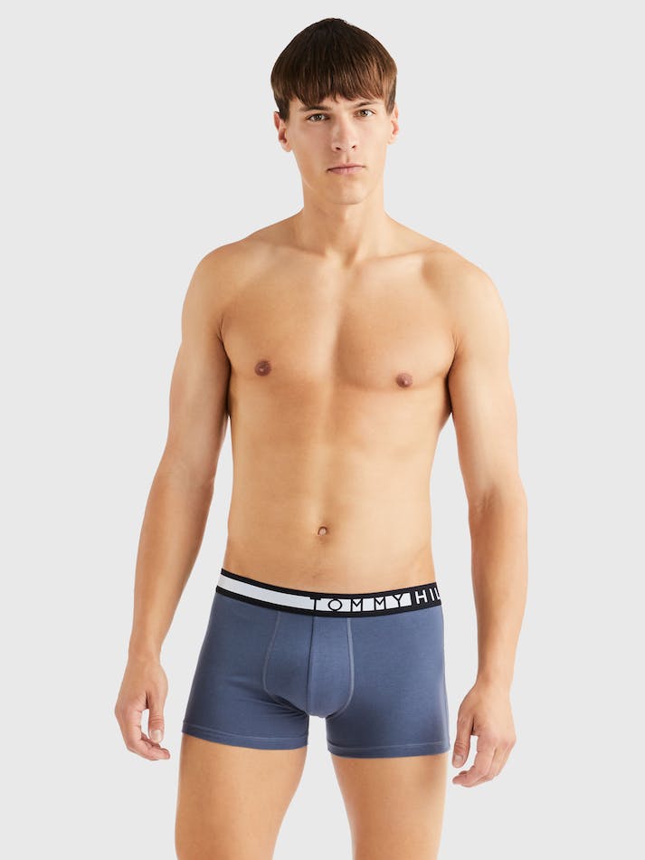 Tommy Hilfiger 3-Pack Logo Waistband Men\'s Underwear Dark Blue | VDNQCCDxG5uC