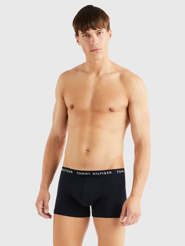 Tommy Hilfiger 3-Pack Recycled Cotton Men's Underwear Dark Blue | l0R2qJB8yclD