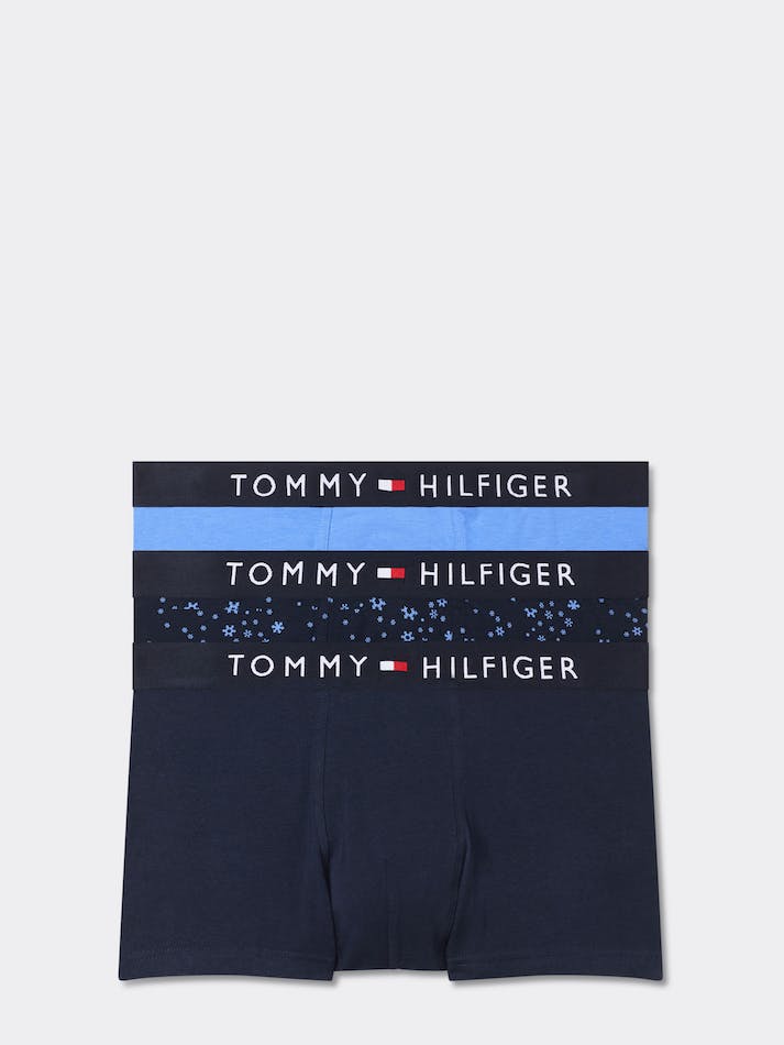 Tommy Hilfiger 3-Pack Repeat Logo Waistband Men's Underwear Multicolor | HTMImgnGCfKm