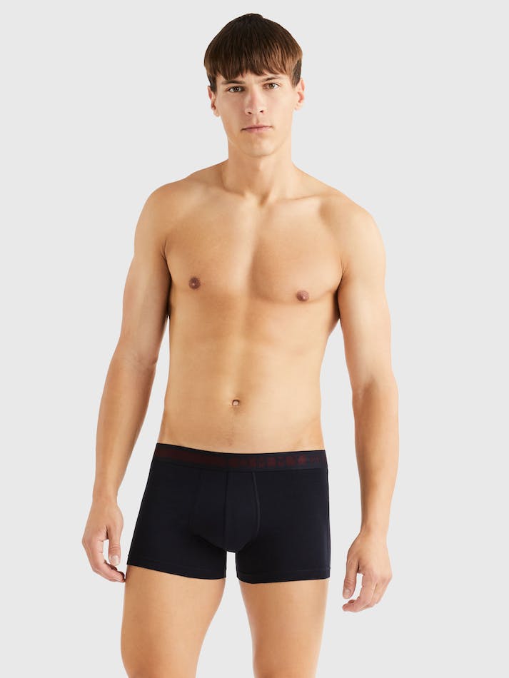 Tommy Hilfiger 3-Pack Statement Waistband Men's Swim Trunks Dark Blue | GFKQ2avJDjy2