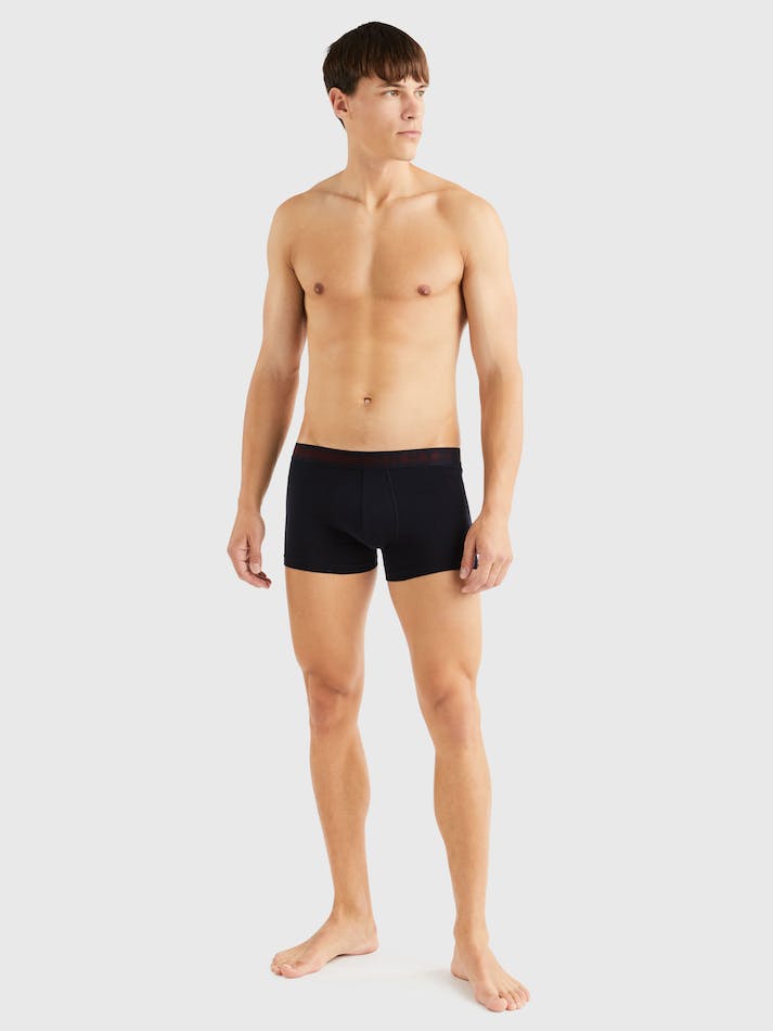 Tommy Hilfiger 3-Pack Statement Waistband Men's Swim Trunks Dark Blue | GFKQ2avJDjy2