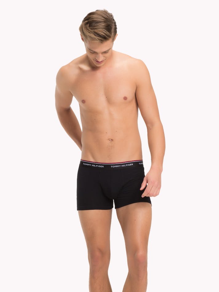 Tommy Hilfiger 3-Pack Stretch Cotton Men's Swim Trunks Black / Grey | WGnEpTdwwCn0