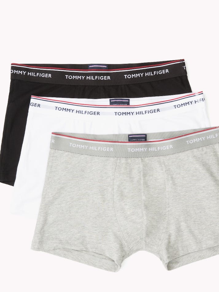 Tommy Hilfiger 3-Pack Stretch Cotton Men\'s Swim Trunks Black / Grey | WGnEpTdwwCn0