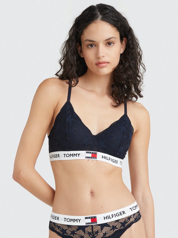 Tommy Hilfiger 85 Star Lace Push-Up Women\'s Underwear Blue | Hk5ih726S6J8