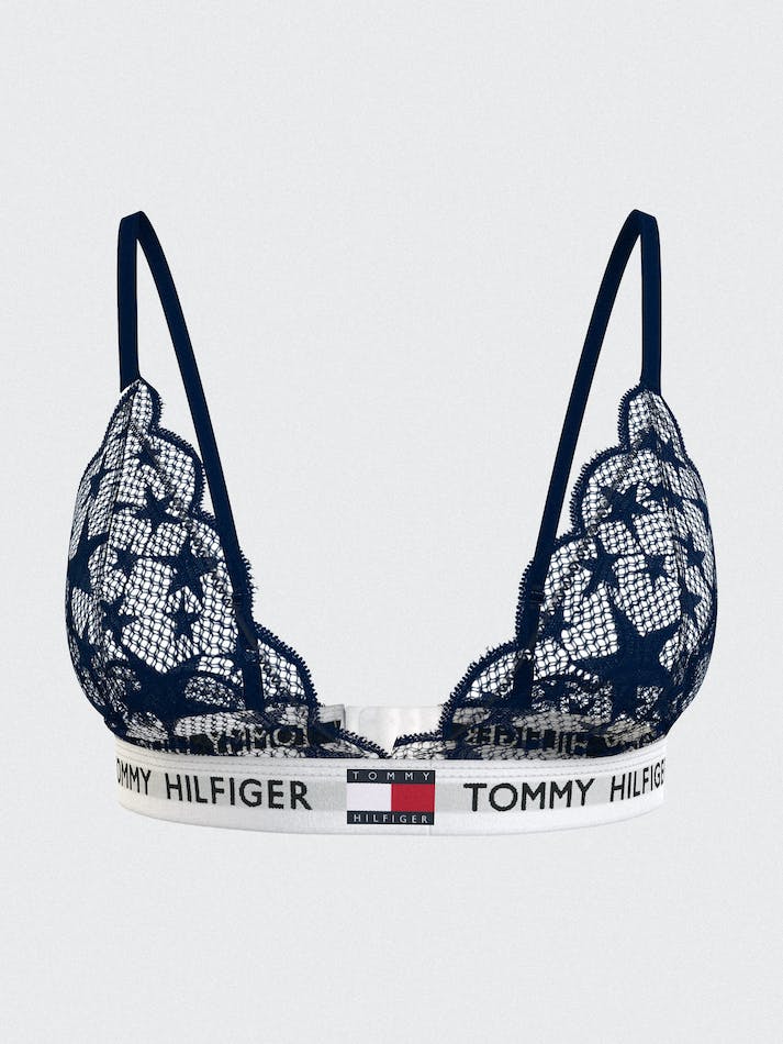 Tommy Hilfiger 85 Star Lace Triangle Women's Underwear Blue | Ge9q8AyasC0o