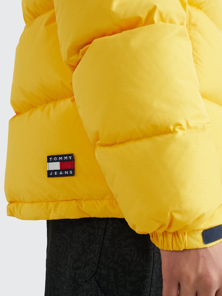 Tommy Jeans Alaska Casual Fit Hooded Puffer Men's Jackets Yellow | zvZXBS5XGkIR