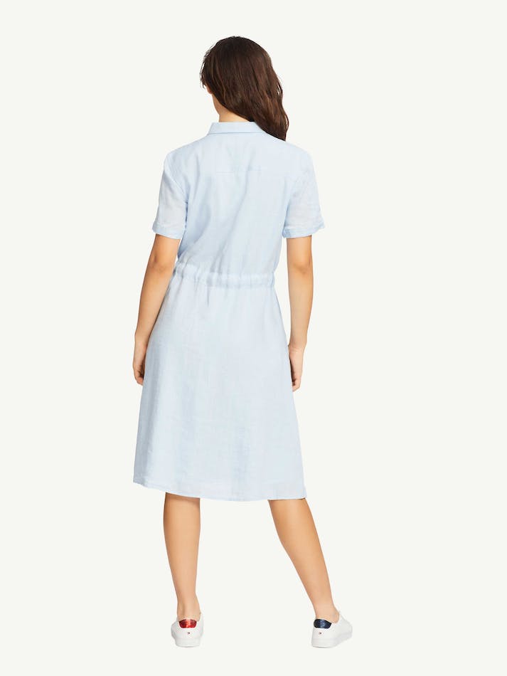 Tommy Hilfiger Alisa Linen Shirt Women's Dress Blue | EvaYMMa7hmnF