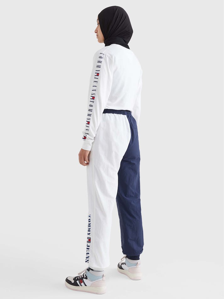 Tommy Jeans Archive Colour-Blocked Relaxed Women's Jogger Navy | h5x7KvIhrrdL