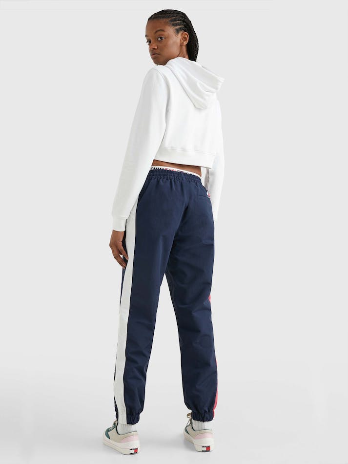 Tommy Jeans Archive Cropped Fit Double Women's Hoodie White | ZNPjKGl9KGqF