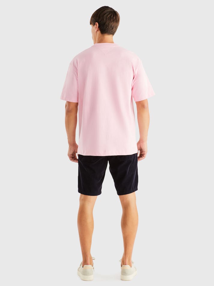 Tommy Hilfiger Archive Hilfiger Logo Men's T Shirts Pink | L9UrZgQVNCzM