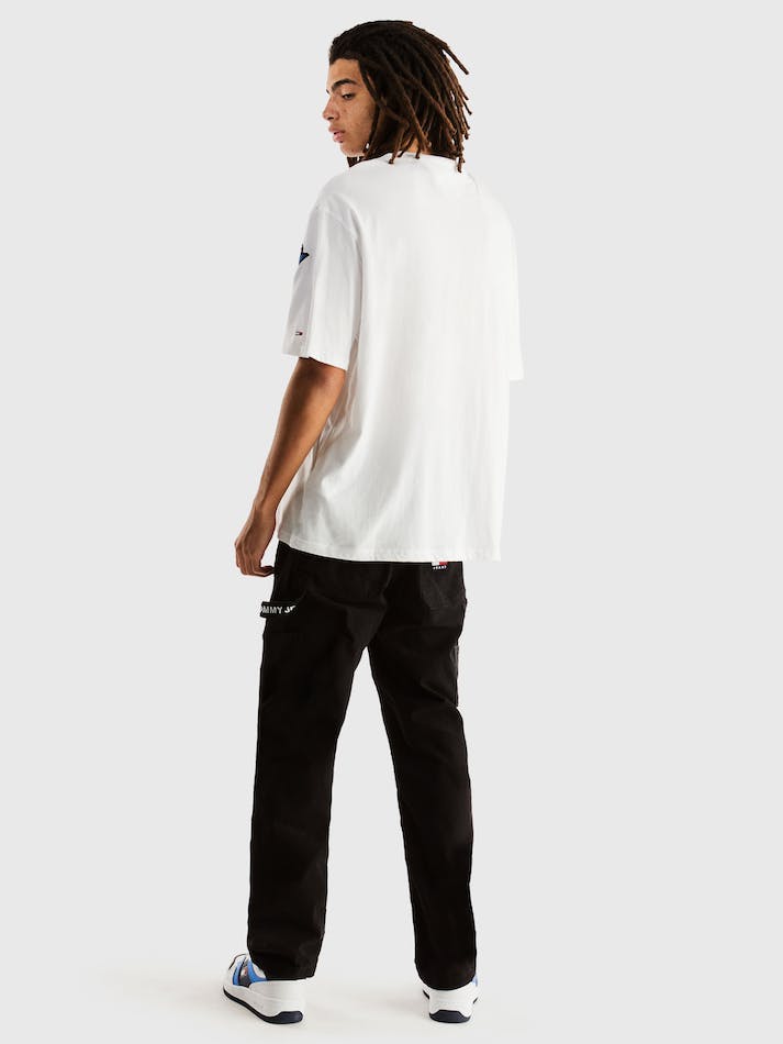 Tommy Jeans Archive Oversized Men's T Shirts White | 0WoeWO0drehQ