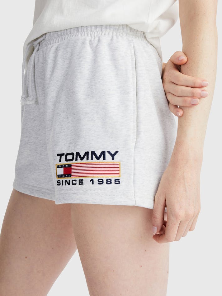 Tommy Jeans Athletic Terry Women's Shorts Silver Grey | Q8LgfeyHXxgd