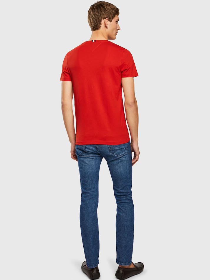 Tommy Hilfiger Badge Men's T Shirts Empire Flame | DzAYi4kQgyaF