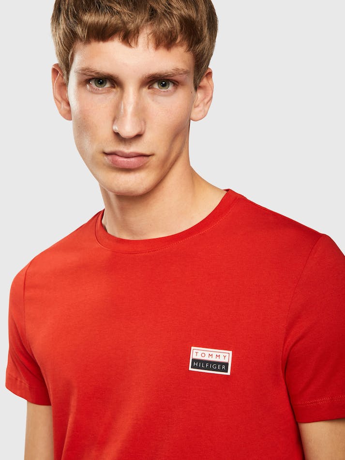 Tommy Hilfiger Badge Men's T Shirts Empire Flame | DzAYi4kQgyaF