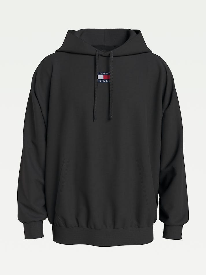 Tommy Hilfiger Badge Organic Cotton Men's Hoodie Black | fKkWuctQjreQ