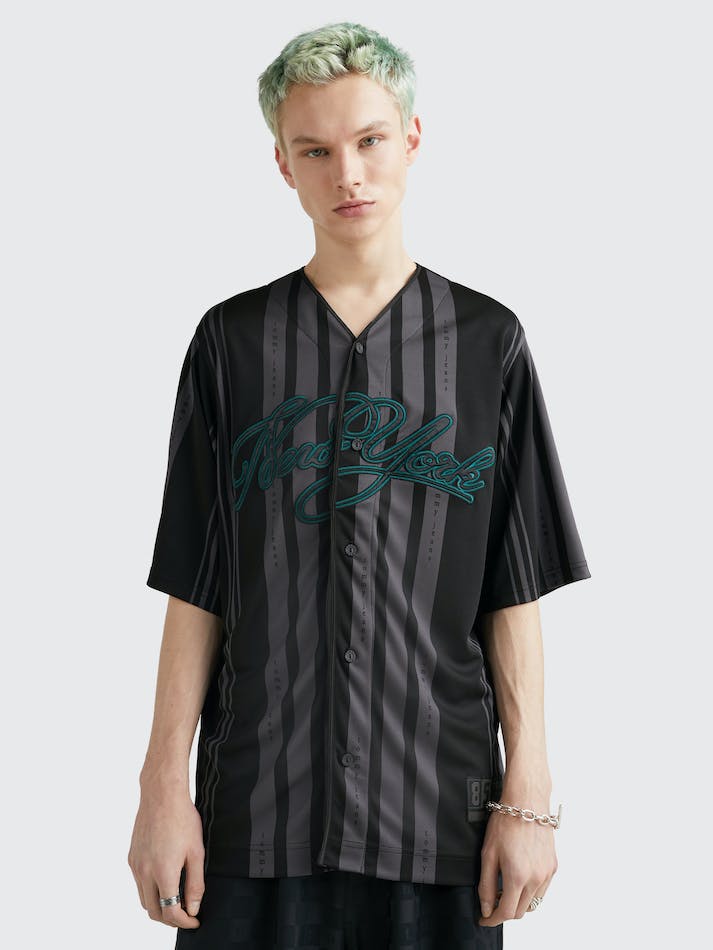 Tommy Jeans Baseball-Inspired Applique Men's T Shirts Black | 7ysM1i6JdchT