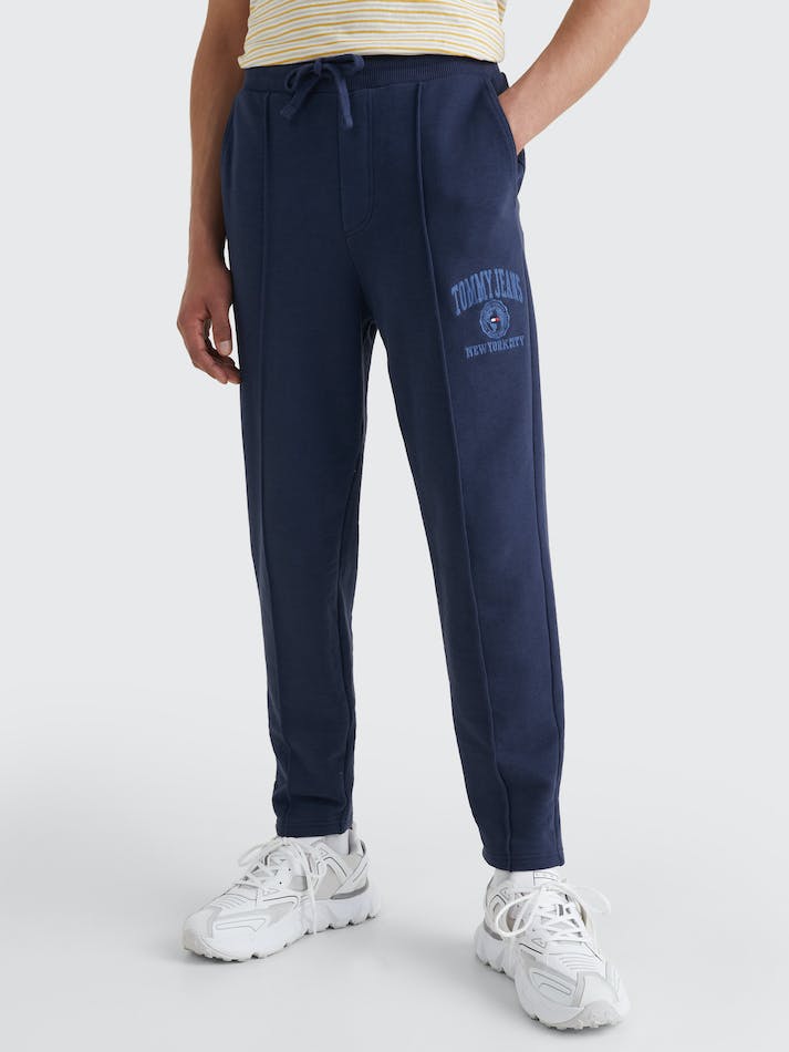 Tommy Jeans Baxter College Logo Men's Jogger Navy | 7oR0fWnQryQK