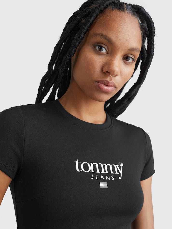 Tommy Jeans Bodycon Women's Dress Black | CpRLYRnLxAvy