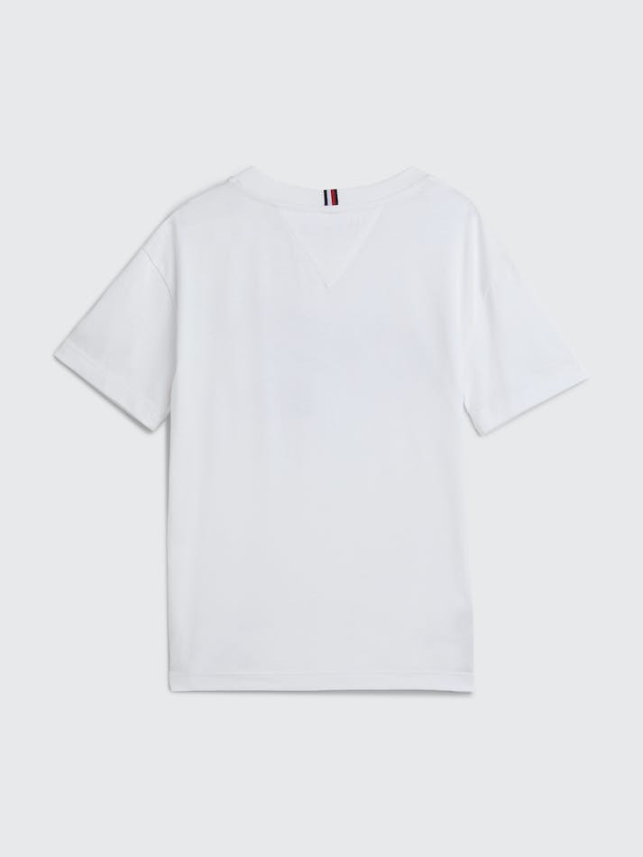 Tommy Hilfiger Boys 3-7 College Organic Cotton Kids' T Shirts White | WBvj322pxM65