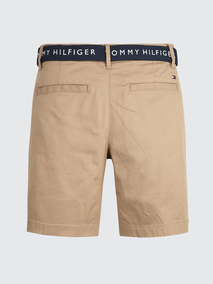 Tommy Hilfiger Boys 3-7 Essential Belted Chino Kids' Shorts Khaki | 0VBhLULGbxLp