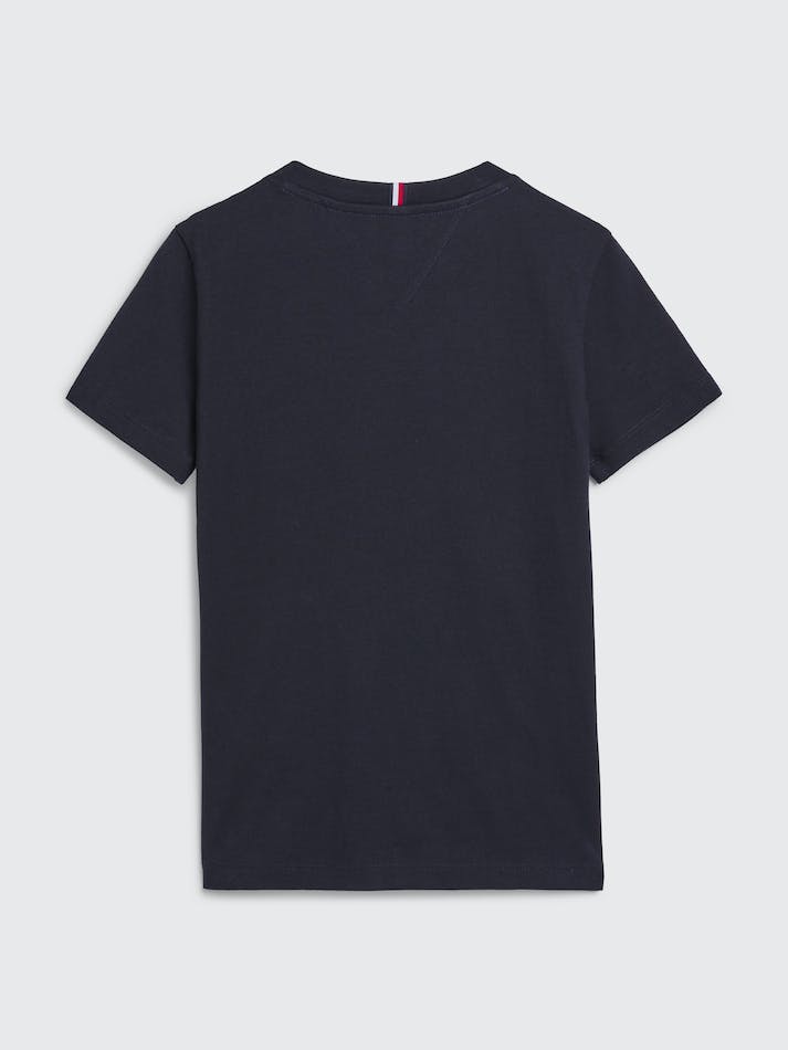 Tommy Hilfiger Boys 3-7 Logo Crew Neck Kids' T Shirts Blue | OBDovOHnQcLC