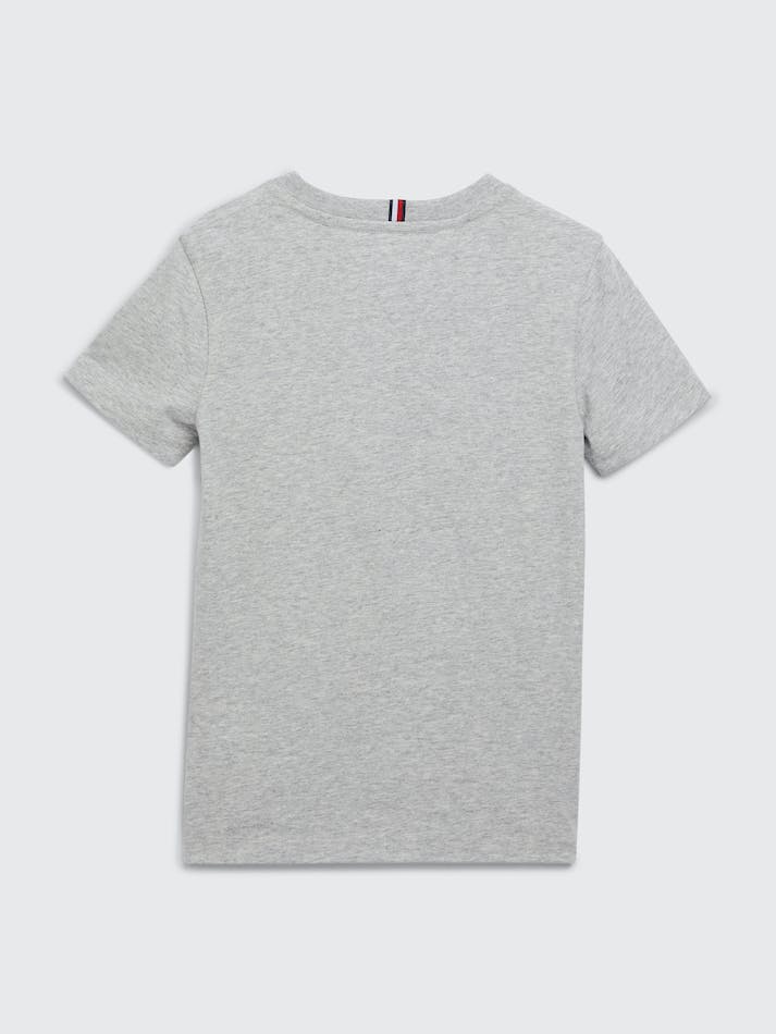 Tommy Hilfiger Boys 3-7 Logo Crew Neck Kids' T Shirts Light Grey | jgRpKlfJrziM