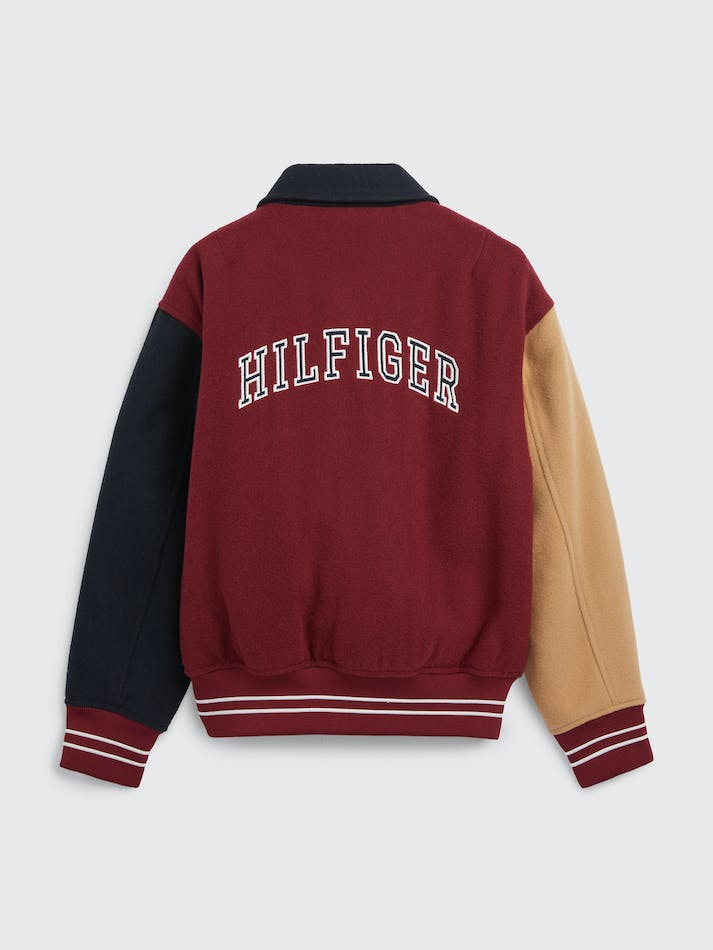 Tommy Hilfiger Boys 3-7 Varsity Back Logo Bomber Kids' Jackets Dark Red | p7LB7oDQqDuv