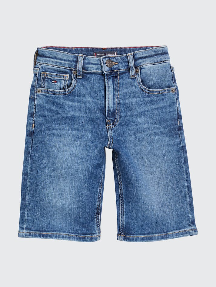 Tommy Hilfiger Boys 3 To 7 Modern Straight Fit Denim Kids' Shorts Mediumused | 9jpRmFGCsNgn