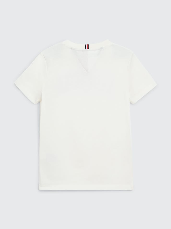 Tommy Hilfiger Boys 3 To 7 Varsity Logo Kids' T Shirts White | POmXxDnusq29