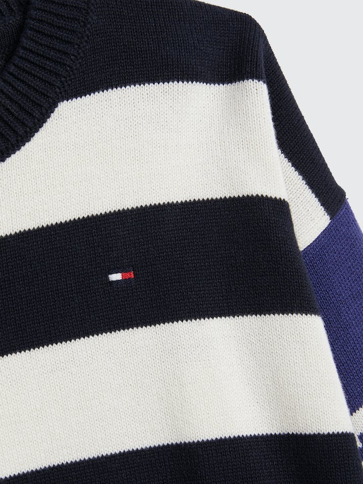 Tommy Hilfiger Boys 8-16 Mixed Stripe Kids' Jumpers Blue / Stripes | QqtQrIDvSYkM