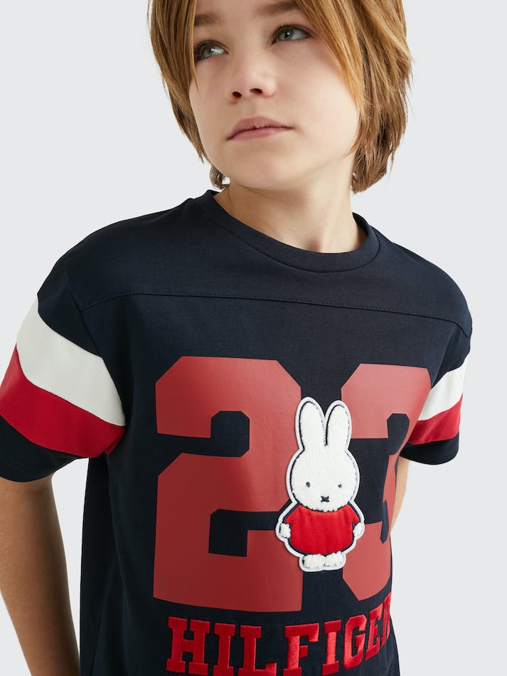 Tommy Hilfiger Boys 8-16 x Miffy Badge Kids' T Shirts Blue | 5ACl49yatHlD