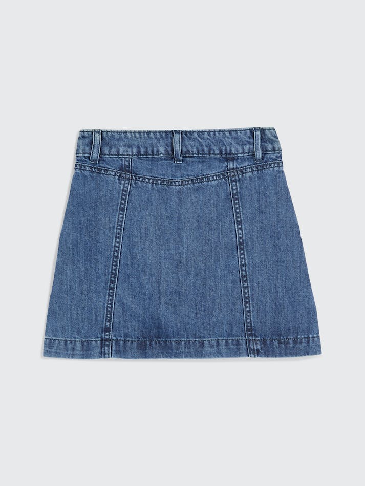 Tommy Hilfiger Button-Through Denim Kids' Skirts Hemp | oyhmiZc9toCn