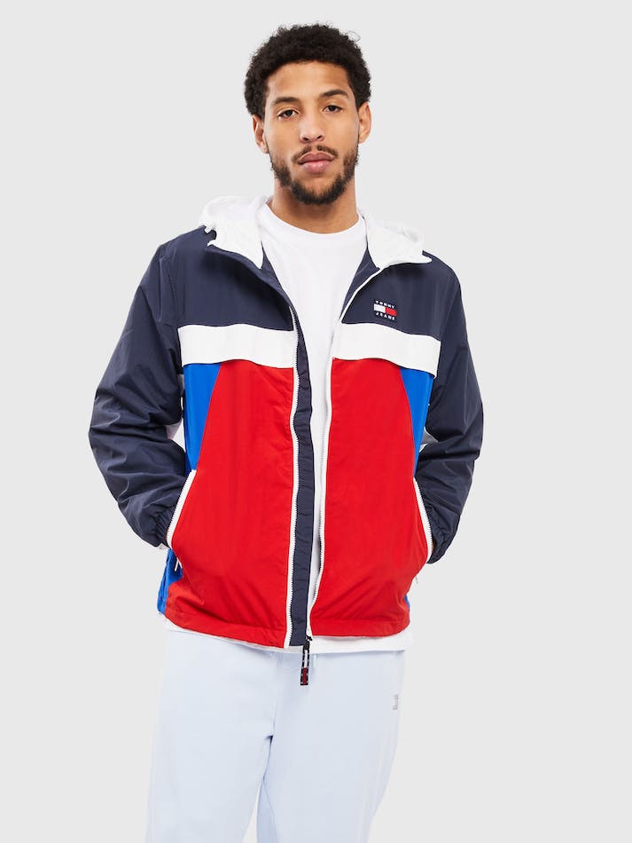 Tommy Jeans Chicago Colourblock Men\'s Jackets Navy / Multicolor | bxch2BaAyQCz