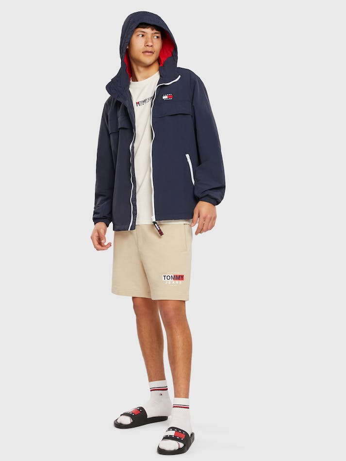 Tommy Jeans Chicago Men's Windbreaker Navy | tVmuuDpF0nB3