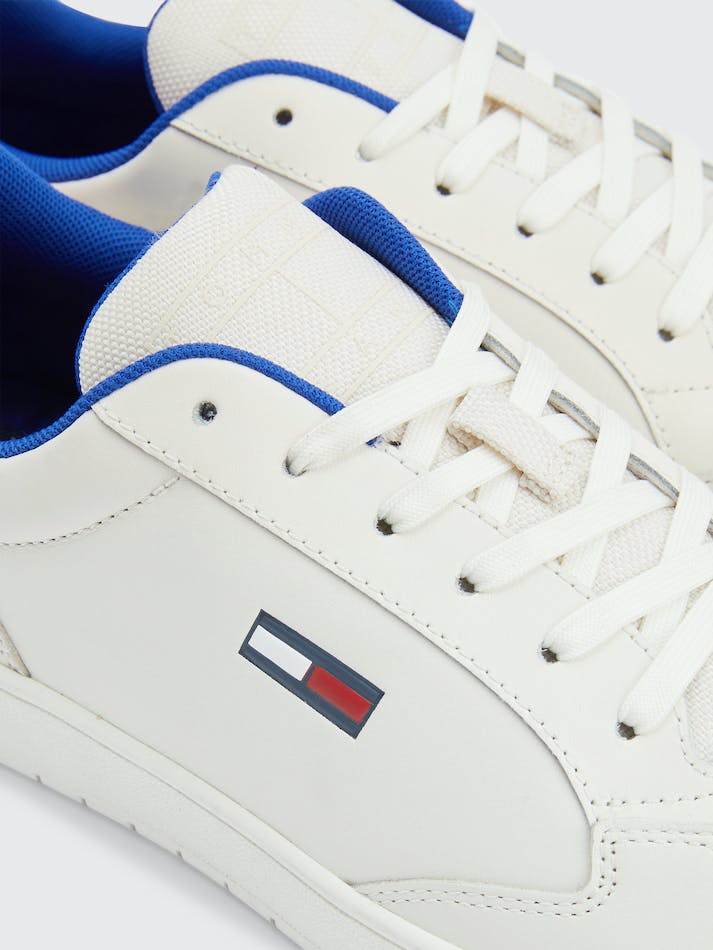 Tommy Hilfiger City Leather Men's Sneakers White | 1owbHW5eXuvV