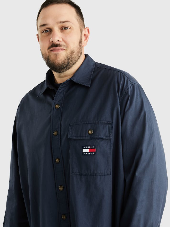 Tommy Jeans Classic Men's Shirts Navy | cxBROThjn49R