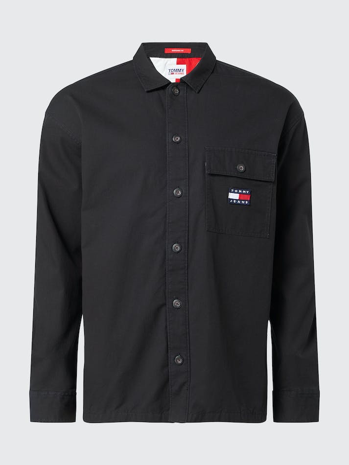 Tommy Jeans Classics Casual Fit Men's Shirts Black | VrTI213WBr8y